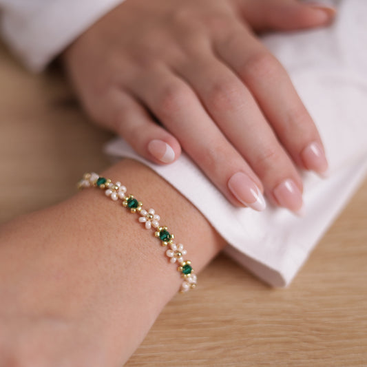 Náramek ESMERALDA zl.